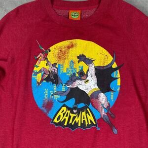 Vintage Batman Crewneck Red Medium
